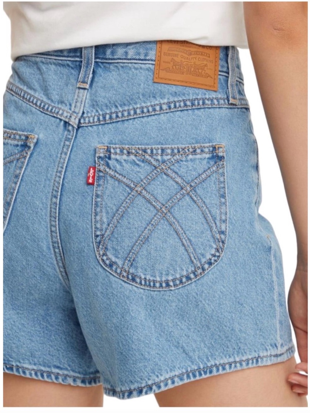 Levi’s 80 mom shorts Blue Denim - Signature Back Stitching